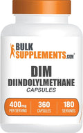BulkSupplements.com DIM Capsules - Diindolylmethane, DIM Supplement for Men & Women - Gluten Free, 2 Capsules per Serving, 360 Count (Pack of 1)