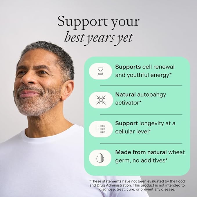 OMRE Spermidine Supplement (10mg of Non-Synthetic Spermidine) - 3rd-Party Tested 1000mg Wheat Germ Extract Standardized to No Less Than 1% - 10mg of Natural Spermidine per Serving