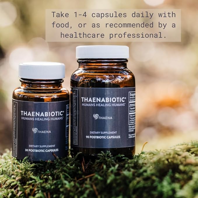 ThaenaBiotic Postbiotic - World's First Human-Derived Postbiotic Supplement - 90 Count
