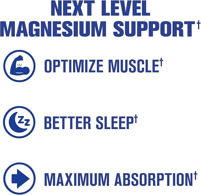 GAT SPORT Pro Magnesium, High Potency, Increased Absorption Vitamin B6, Vitamin D, 120 Capsules