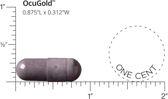 DOCTORS' PREFERRED Clinical-Grade OcuGold Eye Vitamins with Lutein and Zeaxanthin for Macula & Retina Health, Digital Eye Strain, Eye Fatigue and Visual Performance | 60 Vegan Capsules