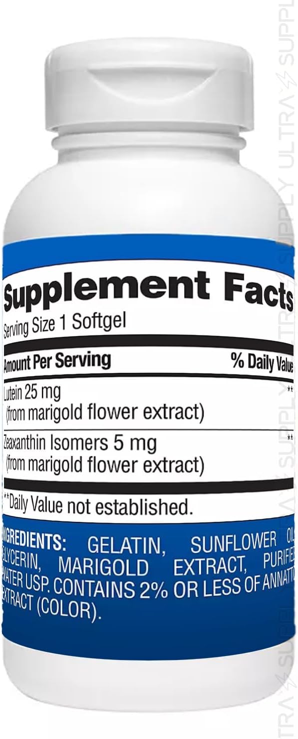 Members Mark Lutein with Zeaxanthin, 25 mg & 5 mg, (150 Count.) – Supports Eye & Vision Health, Blue Light Protection, USP Verified