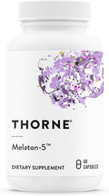THORNE - Melaton-5-5 mg Melatonin Supplement - Supports Normal Circadian Rhythms, Restful Sleep & Relaxation* - Third-Party Certified - Gluten, Dairy & Soy-Free - 60 Capsules