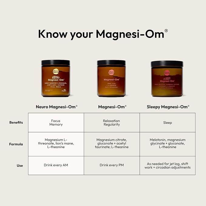 Moon Juice Magnesi-Om Magnesium Powder Supplement - Chelated Magnesium Complex + L-Theanine Blend for Rest, Relaxation & Regularity - Vegan, Non-GMO & No Sugar, Berry, 7.7 oz, 55 Servings
