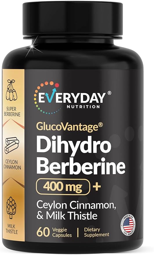 Dihydroberberine with Ceylon Cinnamon & Milk Thistle – 5X More Bioavailable Berberine for Blood Sugar, Metabolism, Digestive & Immune Support – 60 Vegan Capsules