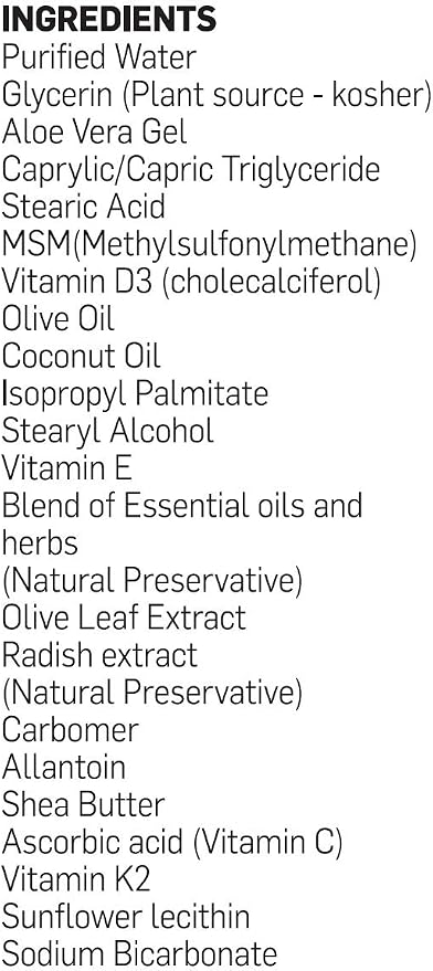 BIOLABS PRO All Natural Vitamin D3 15000IU Vitamin D Cream - Maximum Strength - Fight Vitamin D Deficiency Naturally - with Vitamin K2 & Olive Leaf Extract - Safe & Effective (15,000IU - 3.0oz)