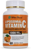 Liposomal Vitamin C Chewable Tablets, 1000mg Per Serving, High Absorption Fat-Soluble Dietary Supplement, Supports Immune Health & Antioxidant, 60 Count