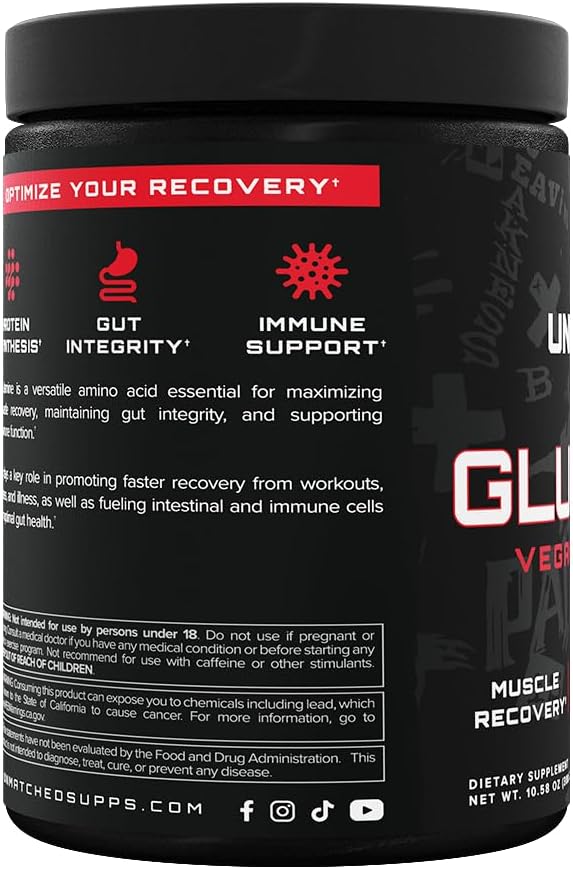 Unmatched Vegan Fermented Glutamine | Plant-Based Fermentation | High Purity, Allergen Free | Muscle Recovery, Gut & Immune Support | 60 Servings (Unflavored)