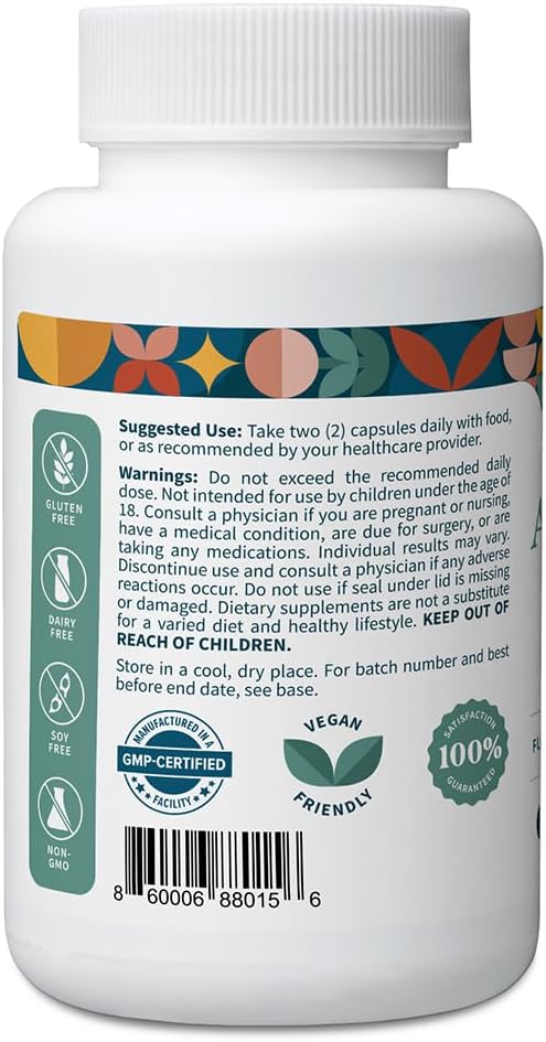 Pattern Wellness Ashwagandha Complex for Men & Women – Organic KSM-66® & Black Pepper Extract – Supports Stress Response & Energy Balance – Non-GMO – 180 Vegan Capsules