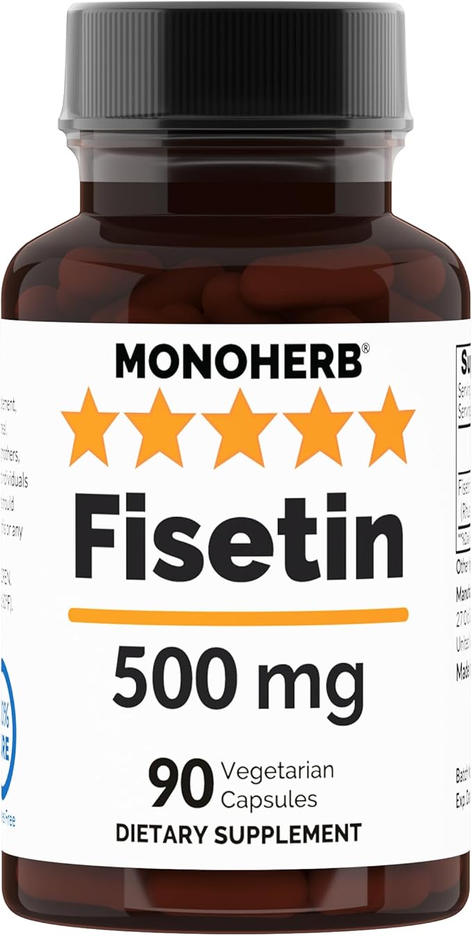 MONOHERB Fisetin 500 mg - 90 Vegetarian Capsules