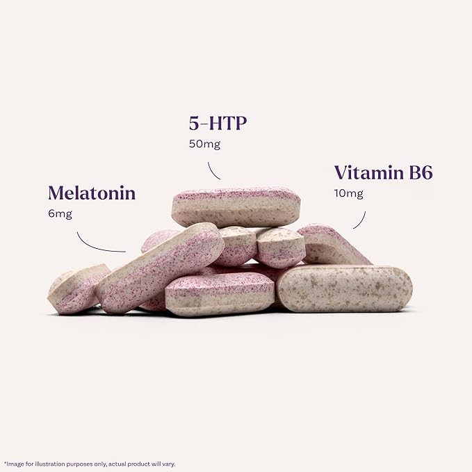 Natrol Melatonin + 5-HTP Time Release Sleep Aid, Triple Action Formula, Calm the Mind, Fall Asleep Faster and Stay Asleep Longer, 60 Bi-Layer Tablets, Up to a 60 Day Supply