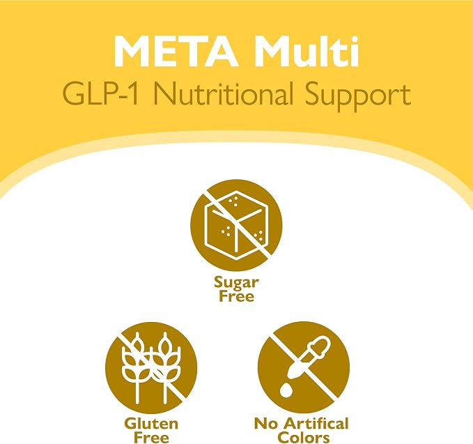 Celebrate Vitamins META Multi GLP-1 Multivitamin Weight Support – 30 Capsules – Once-Daily Supplement w Iron, Vitamin D, B12, Magnesium – GLP-1 Vitamin for Hair Loss, Fatigue & Nutrient Gaps