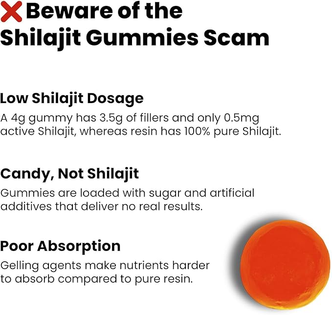 Better Alt Pure Himalayan Shilajit Resin Pack of 5 High Potency Gold Grade 375 Servings for Energy Boost & Immune Support, 85+ Trace Minerals, 75%+ Fulvic Acid, with Lab Test Report,400 mg