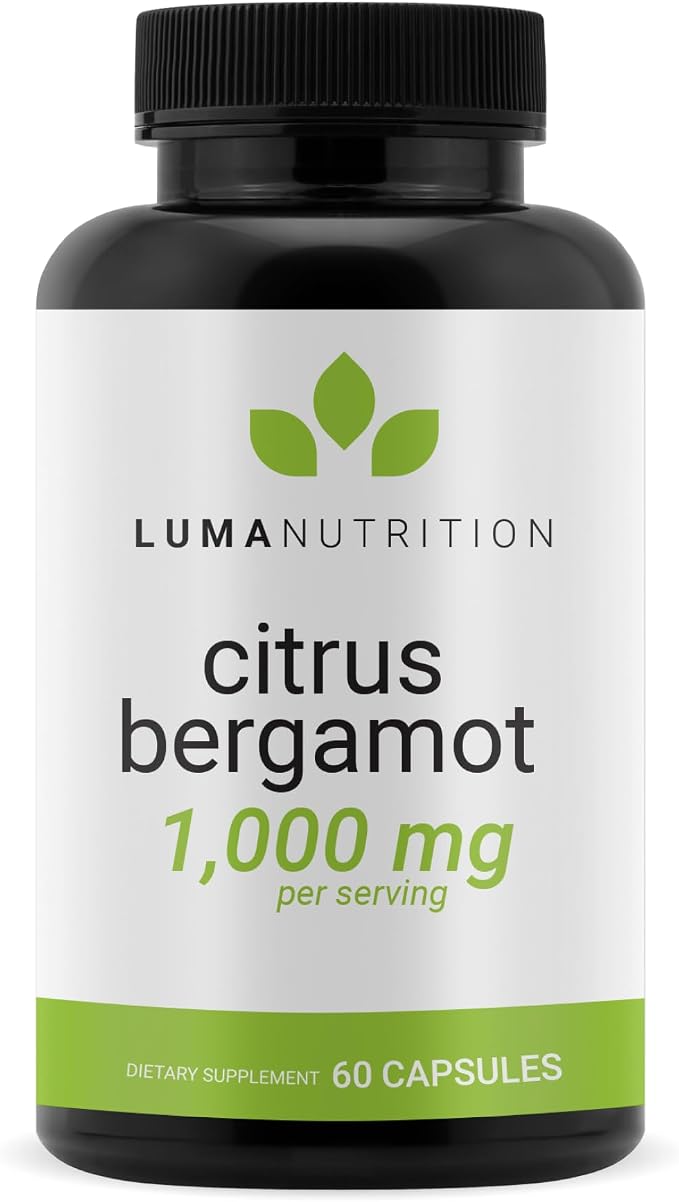 Luma Nutrition Citrus Bergamot 1000mg Per Serving - Citrus Bergamot Supplement - Heart Health Support - Made in the USA - Veteran Owned - 60 Capsules, 30 Servings