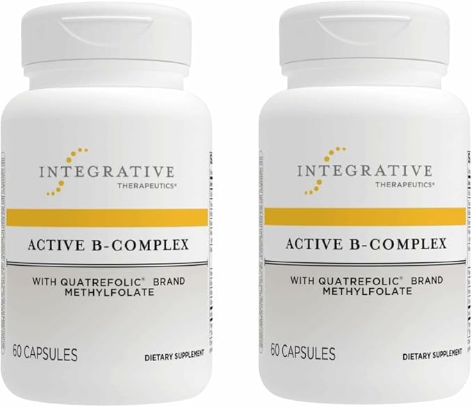 Integrative Therapeutics Active B-Complex -Cellular Energy & Heart Health Support with Vitamins B2, B6 & B12* - Supports Nervous & Immune Systems - Third-Party Tested - 120 Capsules (60 Servings)