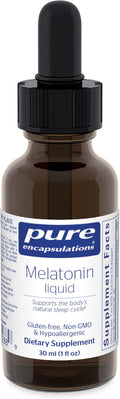 Pure Encapsulations Melatonin Liquid | Hypoallergenic Supplement Supports The Body's Natural Sleep Cycle | 1 fl. oz.