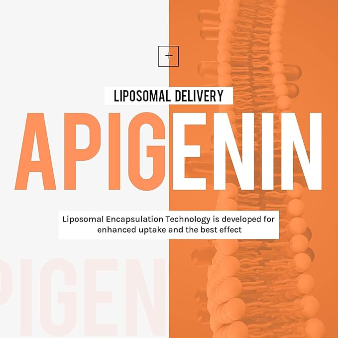 Liposomal apigenin 500mg Softgels - Optimal Apigenin Supplement with Fisetin, Quercetin and Theaflavins - 4 Month Supply