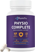 PhysioTru Physio Complete CoQ10 Supplement - Superior Nutrient Absorption, Antioxidant & Energy Support - Coenzyme Q10 Ubiquinone with Fulvic Acid, Magnesium Taurate & Reishi Extract - 1 Pack