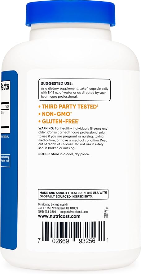 Nutricost Milk Thistle Extract 240 Capsules for 240 Servings Per Bottle (2 Pack) - Vegan, Non-GMO and Gluten Free