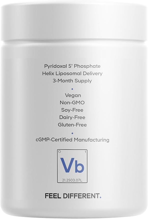 Codeage Liposomal P5P Supplement – Vitamin B6 as Pyridoxal-5'– Phosphate – Liposomal Delivery – Active B6 Form – 3-Month Supply – 1 Capsule Daily – Non-GMO – 90 Capsules