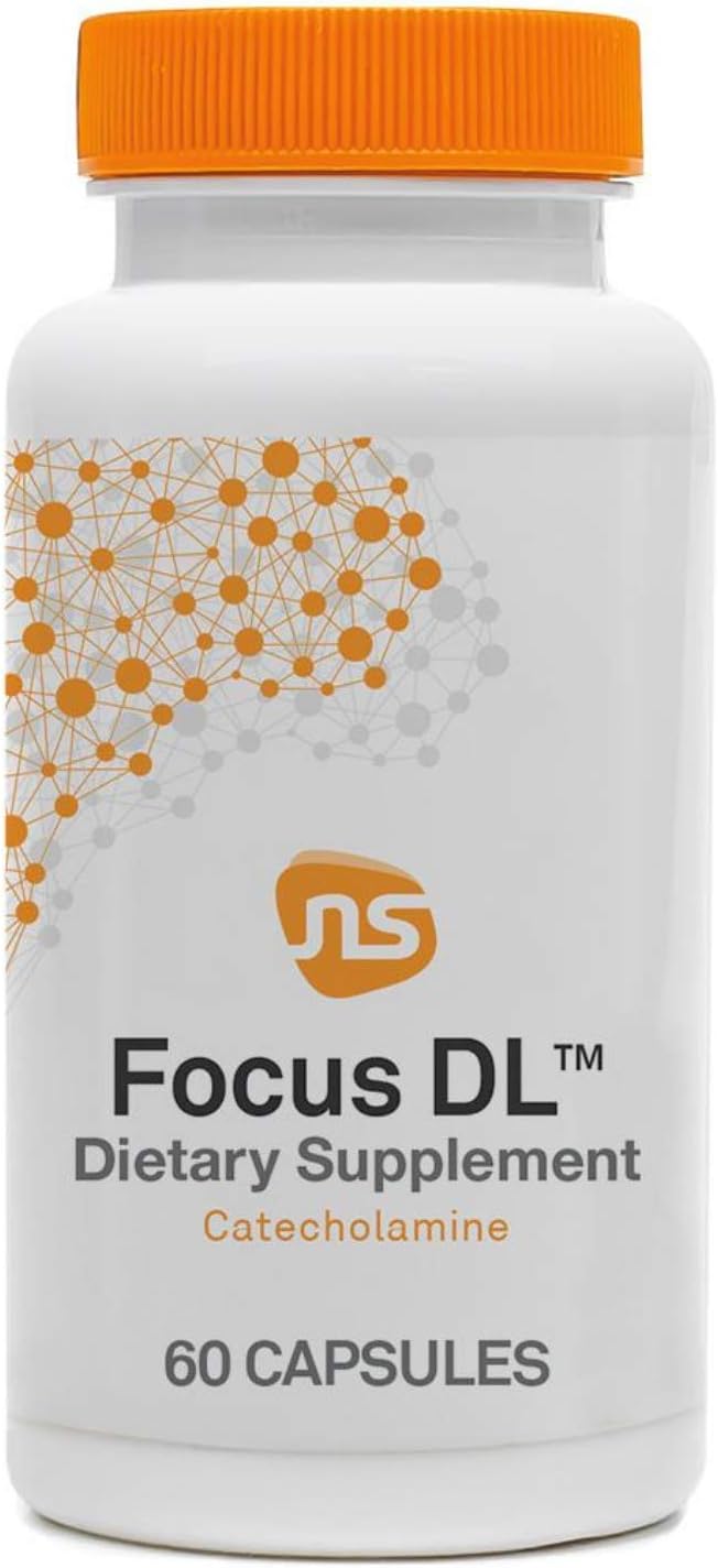 Neuroscience Focus DL - Brain Supplements for Memory & Focus with L-Phenylalanine - Memory & Brain Health Capsules for Pea Production, Mental Clarity, and Catecholamine Balance (60 ct)