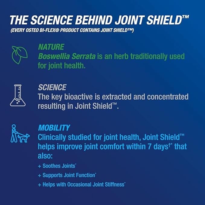 Osteo Bi-Flex Triple Strength Glucosamine Supplement with Turmeric Extract, Improve Joint Function, Antioxidant Power, 80 Coated Tablets