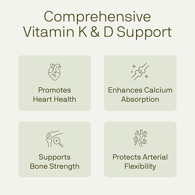 Nutriissa Full-Spectrum Vitamin K 6200 mcg – K1, K2 (MK-4, MK-7, MK-9) with Vitamin D3 – Bone & Heart Health – EPEB Certified for Purity & Potency – 60 Capsules