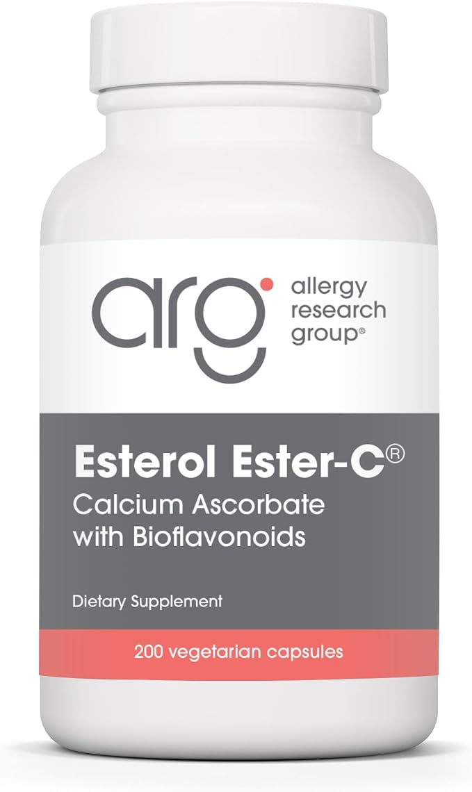 Allergy Research Group Esterol Ester C - Delivers 1.35 g Vitamin C - Buffered Vitamin C with Bioflavonoids & Quercetin - Immune & Antioxidant Support - 200 Servings - 200 Capsules