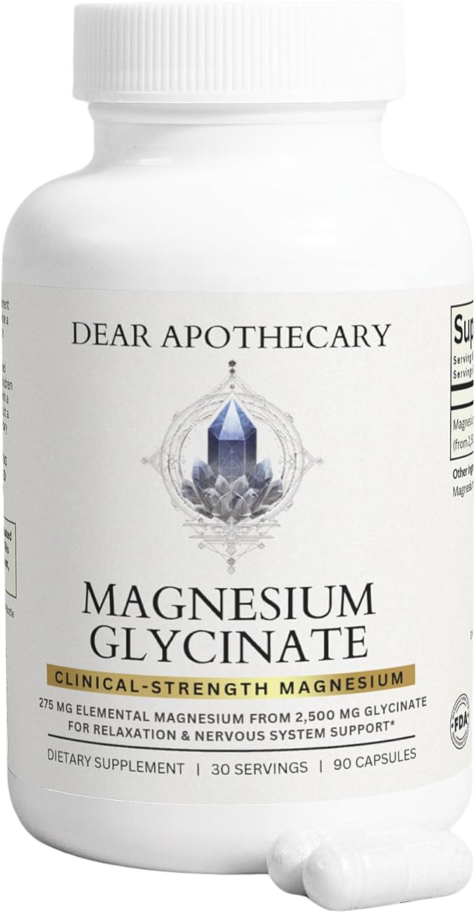 Magnesium Glycinate 275mg - High Absorption Chelated Magnesium Supplement - Magnesium Bisglycinate - Essential Mineral - Vegan Non-GMO Gluten-Free - 90 Capsules
