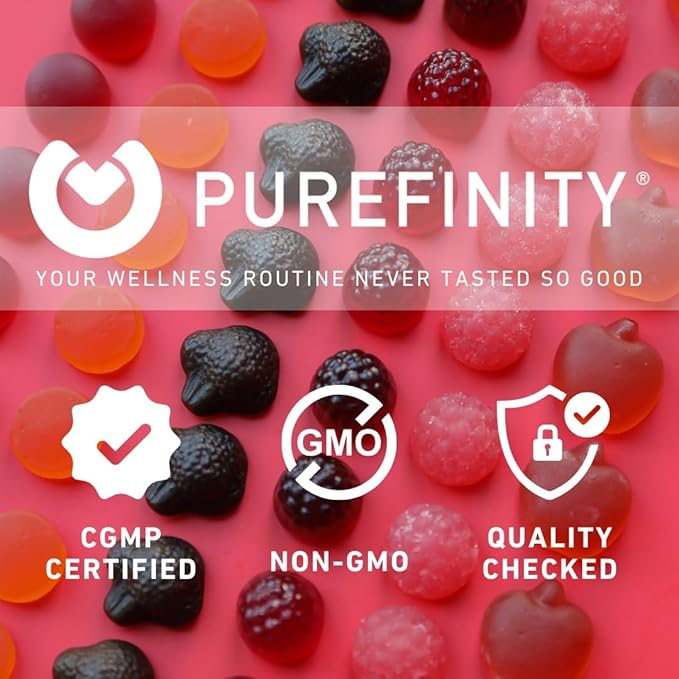 PUREFINITY Melatonin Gummies 5mg for Kids – Each Delicious Gummy is 2.5mg (2 Per Serving) for Easily Customizing Your Night, Gluten Free, Non-GMO, Vegan, 120 Count (Pack of 2)