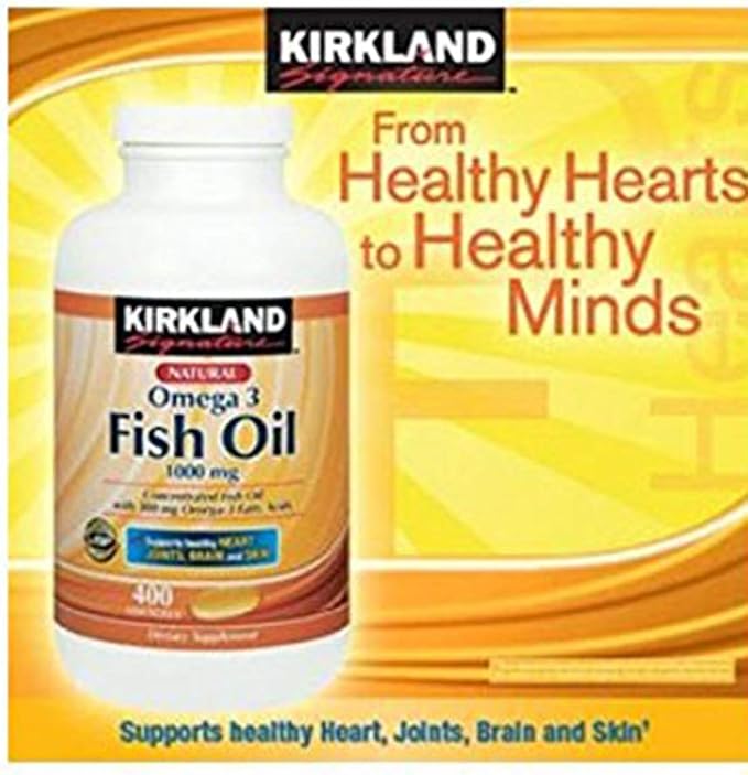 Kirkland Signature Fish Oil 1000 mg., 400 Softgels (3 Pack)