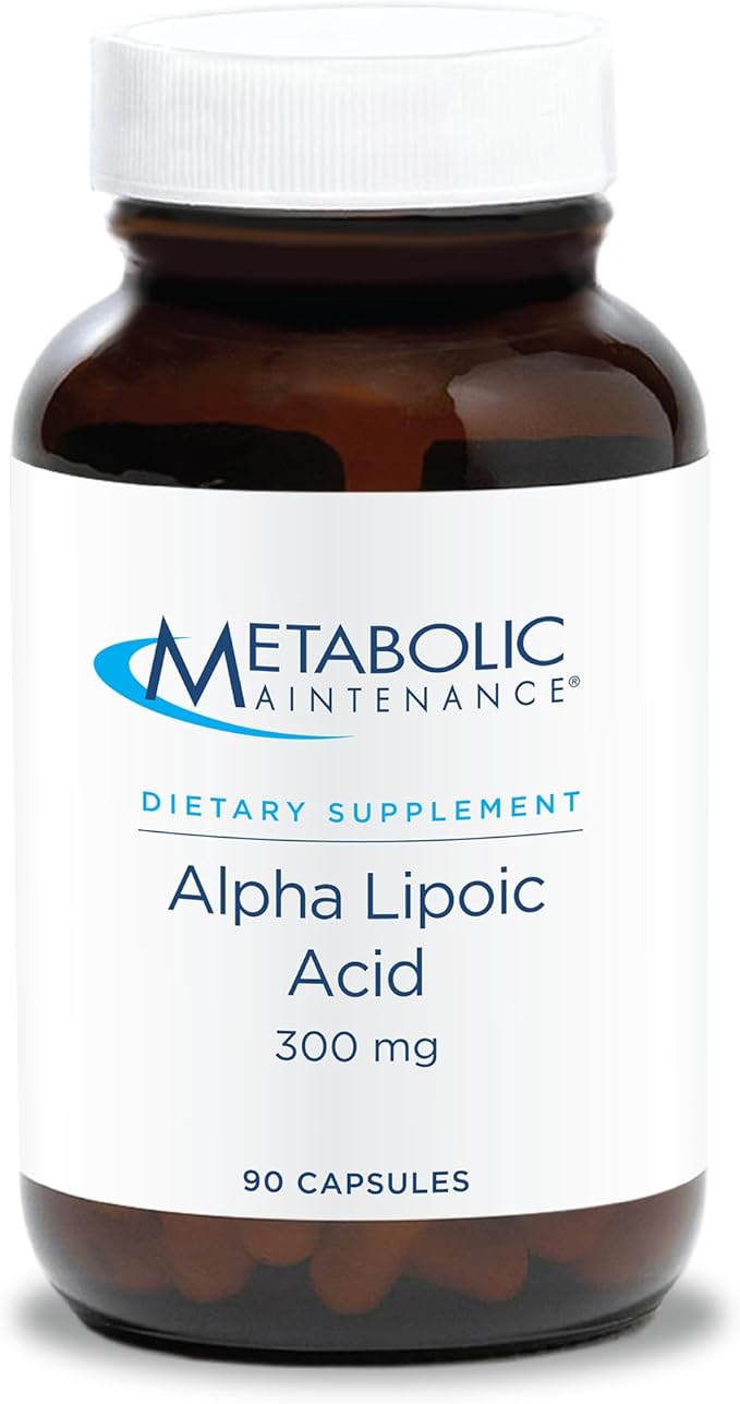 Metabolic Maintenance Alpha Lipoic Acid 300mg - ALA Supplement, Alpha-Lipoic Acid Antioxidant Support for Women and Men, Nerve Health Support, Vegan, Gluten Free - 90 Capsules