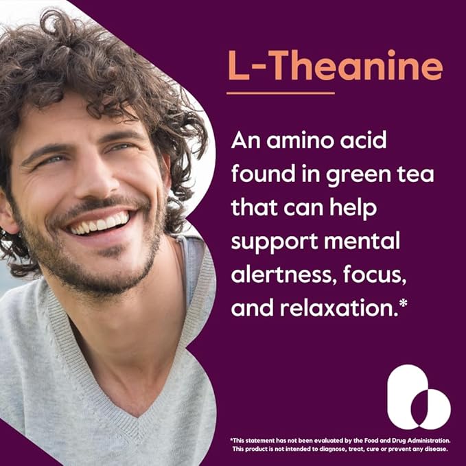 BESTVITE L-Theanine 200mg (120 Vegetarian Capsules) - No Stearates - Vegan - Non GMO - Gluten Free