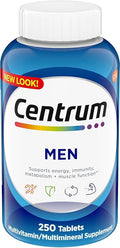 Centrum Multivitamin for Men, Multivitamin/Multimineral Supplement with Vitamin D3, B Vitamins and Antioxidants, Gluten Free, Non-GMO Ingredients - 250 Count