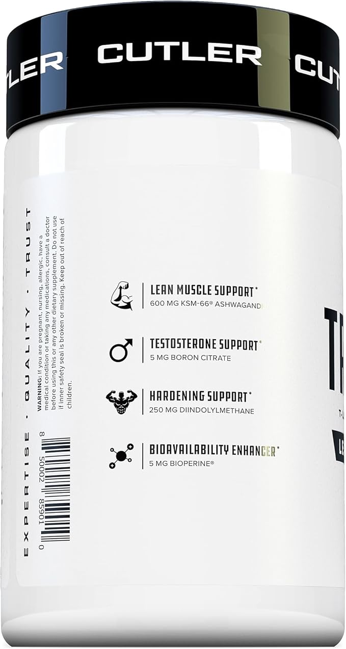 TRIUMPH Testosterone Booster for Men: Best Test Booster and Estrogen Blocker for Men with DIM, KSM 66 Ashwagandha, and Boron Citrate, Build Natural Lean Muscle Mass and Strength, 56 Veggie Capsules