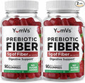 Yum-Vs - Prebiotic Fiber Gummies for Adults & Kids - 5g Digestive Aid Gummy Fiber Supplement - Keto Friendly Prebiotic Daily Fiber Supplement for Women & Men - No Sugar Added Dietary Fiber (90 Count)