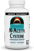 Source Naturals N-Acetyl Cysteine Antioxidant Support, Dietary Supplement that Supports Respiratory Health*, 1,000 mg - 180 Tablets
