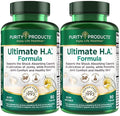 Purity Products Ultimate H.A. Formula - Clinically Studied BioCell Collagen - Dynamic Hyaluronic Acid Support for The Joints and Skin - 90 Count per Bottle (2 Bottles) - from