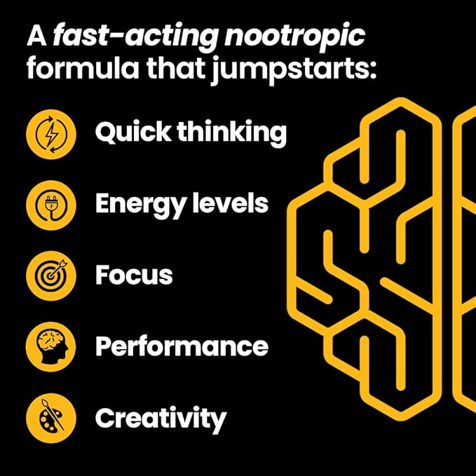 LifeSeasons NeuroQ - Quick Thinking Supplement Pills - Boosts Alertness + Supports Mental Focus - L-Theanine Caffeine L-Tyrosine & Beta-Alanine (60 Capsules)