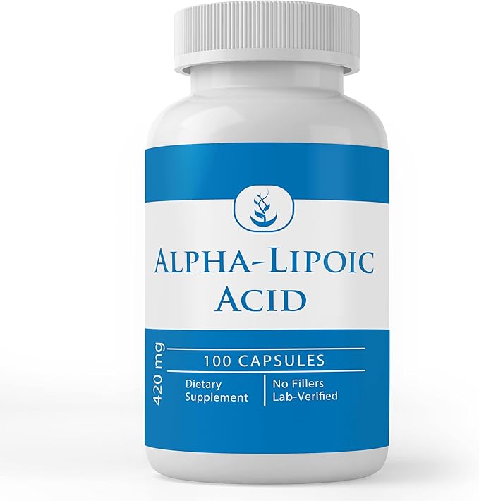 PURE ORIGINAL INGREDIENTS Benfotiamine and Alpha-Lipoic Acid Bundle, 100 Capsules Each, Always Pure, No Additives or Fillers, Lab Verified