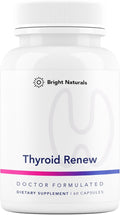 Thyroid Renew Supplement - Thyroid Support for Women with Zinc, Selenium, Copper, Ashwagandha & L-Tyrosine - 60 Capsules