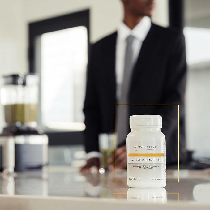 Integrative Therapeutics Active B-Complex -Cellular Energy & Heart Health Support with Vitamins B2, B6 & B12* - Supports Nervous & Immune Systems - Third-Party Tested - 120 Capsules (60 Servings)