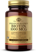 Enhanced Potency Biotin 1Vitamin 000 mcg 100 Veg Capsules
