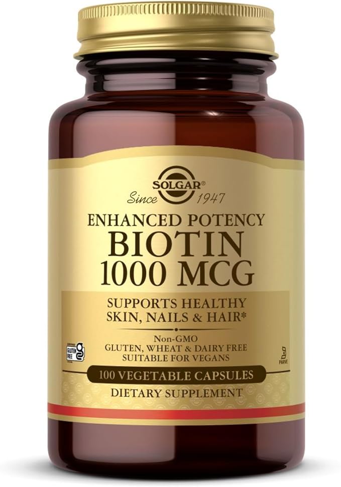 Enhanced Potency Biotin 1Vitamin 000 mcg 100 Veg Capsules