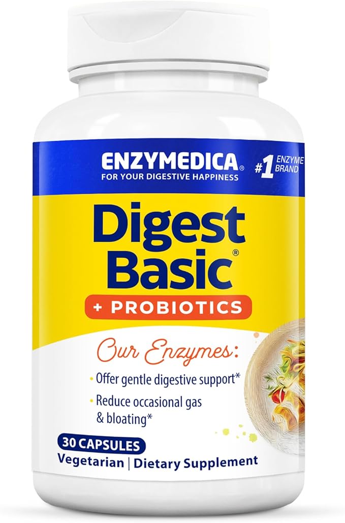 ENZYMEDICA Digest Basic + Probiotics Capsules, 30 Count