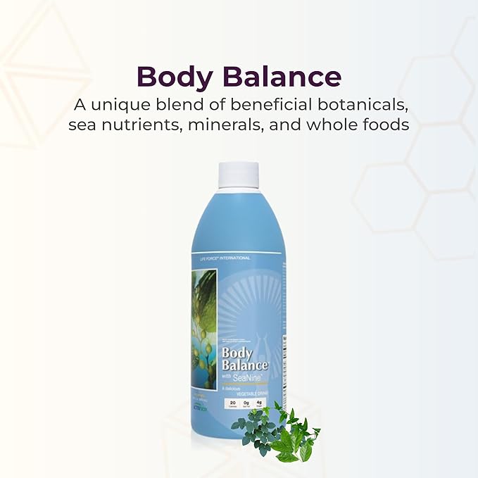 Youngevity Body Balance Land & Sea Plant Based Nutrition - Sea Vegetables, Kelp, Nori, Honey, Aloe Vera, and More - 75+ Nutrients w/Vitamins, Minerals, Amino Acids - (32 Fl Oz) (1)