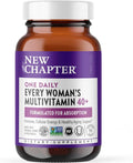 New Chapter Women’s Multivitamin 40+, extra B6 & B12, Biotin for Hair Growth, D3, Vit C, Zinc for Immune & Stress Support, Gentle on an Empty Stomach, One Daily, Non-GMO, Gluten-Free, 96 Tablets