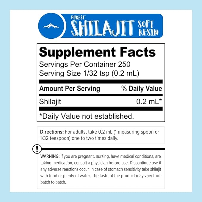 Shilajit by Pure Himalyan Shilajit ®, Grade A Himalayan Soft Resin (50ml), Energy & Immune Support, Natural Source of Fulvic Acid & 85+ Trace Minerals Supplement for Men & Women