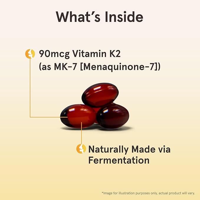 Jarrow Formulas MK-7 90 mcg - Bioactive Form of Vitamin K2-90 Servings (Softgels) - for Bone & Cardiovascular Health - Vitamin K2 MK-7 Dietary Supplement - Gluten-Free