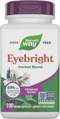 Nature's Way Eyebright Herb Premium Blend, Herbal Blend, Non-GMO Project Verified, Eyebright Supplement, Vegan, 100 Capsules (Packaging May Vary)